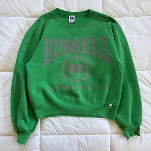 Green Vintage Russell Athletics Crewneck